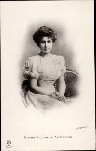 Ak Prinzessin Victoria Eugénie Julia Ena von Battenberg, Portrait