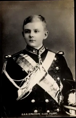 Ak Prinz Luís Filipe von Portugal, Portrait