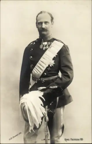 Ak Kong Frederik VIII, König von Dänemark