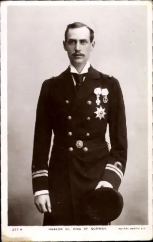 Ak König Haakon VII von Norwegen, Portrait