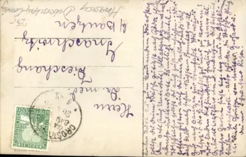 Foto Ak Luppa Radibor Oberlausitz, Teilansicht, Ev. Kirche