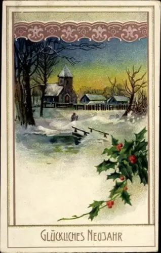 10 alte Ak Neujahrsgruß, diverse Ansichten