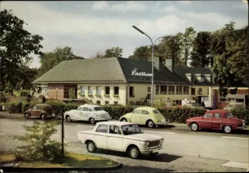 Ak Rohrbrunn Weibersbrunn im Spessart,  Autobahn Rasthof Motel im Spessart