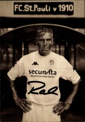 Autogrammkarte Fußballer Christian Rahn, FC St. Pauli, Autogramm