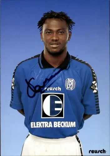 Autogrammkarte Fußballer Lamin Conteh, SV Meppen, Autogramm