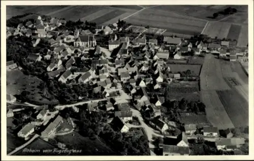 Ak Altheim Alb Württemberg, Fliegeraufnahme