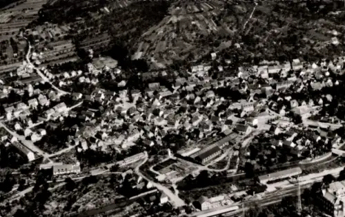 Ak Grötzingen Baden Württemberg, Luftaufnahme