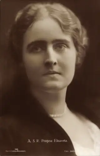 Ak Elisabeth von Rumänien, Königin Elisabeth von Griechenland, Portrait