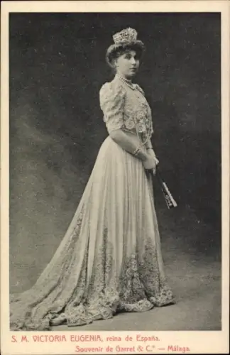 Ak S.M. Victoria Eugenia, reina de España