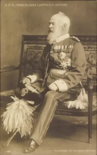 Ak Prinzregent Luitpold von Bayern, Portrait