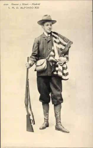 Ak König Alfons XIII. von Spanien, Portrait