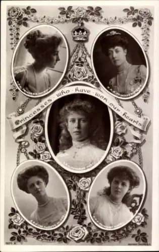 Ak Prinzessin Victoria, Prinzessin Patricia, Prinzessin Mary, Duchess of Fife, Prinzessin Maud