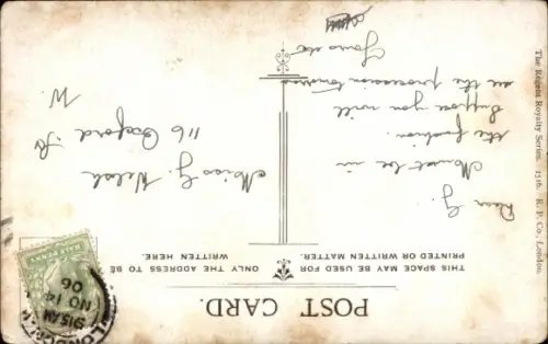 Ak König Haakon VII. von Norwegen, Königin Maud, Portrait