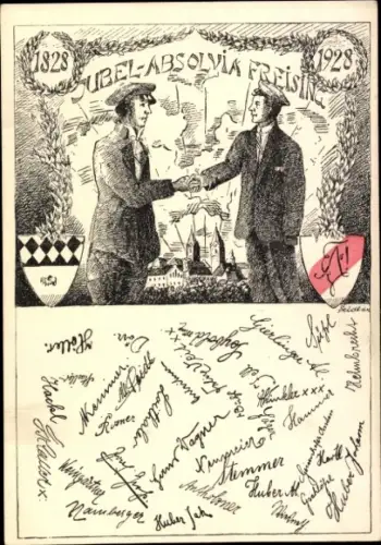 Studentika Ak Freising in Oberbayern, Absolvia 1828-1928