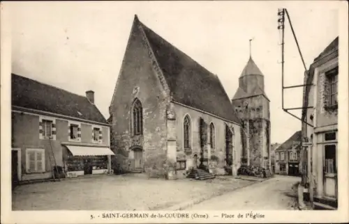 Ak Saint Germain de le Coudre Orne, Kirche