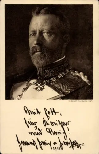 Ak Großadmiral Prinz Albert Wilhelm Heinrich von Preußen, Portrait, Rotes Kreuz