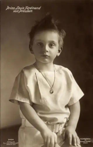 Ak Prinz Louis Ferdinand von Preußen, Kinderportrait