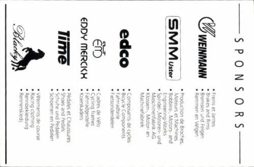 Autogrammkarte Radrennsportler Kurt Steinmann, Autogramm