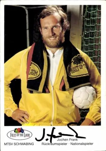 Autogrammkarte Handballspieler Jochen Frank, MTSV Schwabing, Autogramm