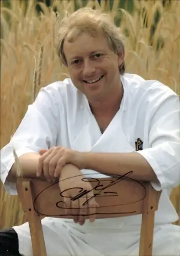 Foto Koch Alfons Schuhbeck, Autogramm