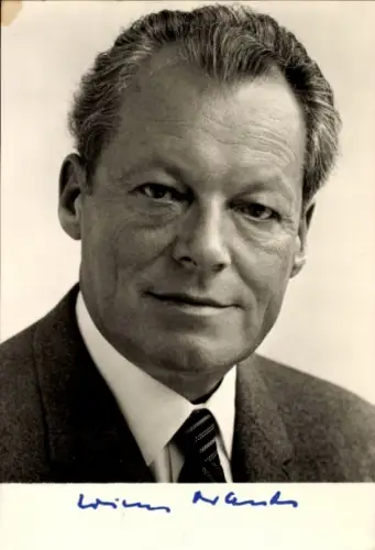 Ak Willy Brandt, Vorsitzender der SPD, Bundeskanzler, Portrait