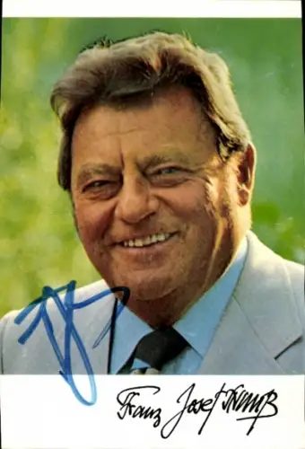 Ak Franz Josef Strauß, CSU, Portrait