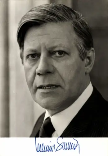 Ak Helmut Schmidt, Bundeskanzler, SPD, Portrait