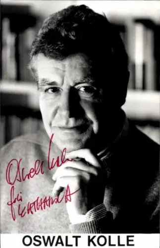 Ak Autor, Journalist und Filmproduzent Oswalt Kolle, Portrait, Autogramm