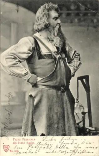 Ak Opernsänger Fritz Feinhals, als Hans Sachs