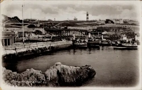 Ak Plymouth Devon England, Plymouth Hoe, Pier