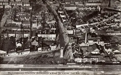 Ak Maidenhead Berkshire England, Station Approach, King Street