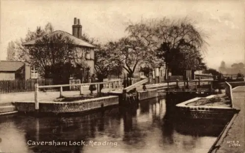 Ak Reading Berkshire England, Caversham Lock
