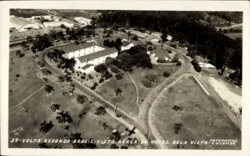 Ak Volta Redonda Brasilien, Vista aérea, Hotel Bela Vista, Fliegeraufnahme