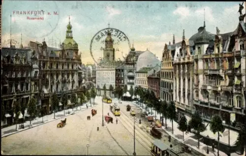 Ak Frankfurt am Main, Rossmarkt