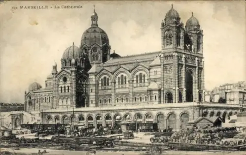 Ak Marseille Bouches du Rhône, Kathedrale