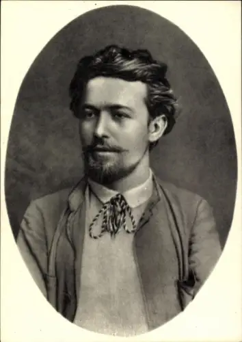 Ak Schriftsteller Anton Pawlowitsch Tschechow, Portrait 1888