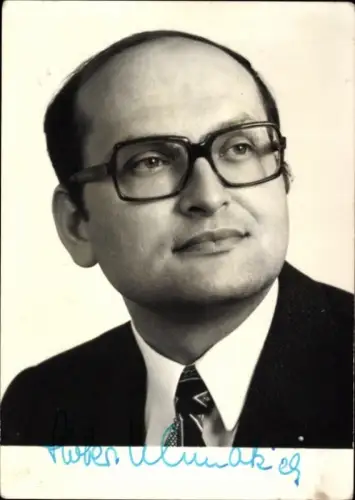 Foto Politiker Herbert Schmalstieg, Oberbürgermeister von Hannover, Autogramm