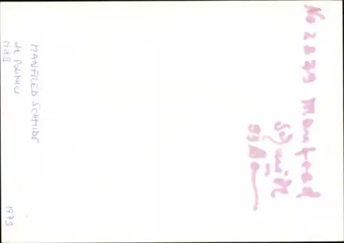 Foto Politiker Manfred Schmidt, Autogramm