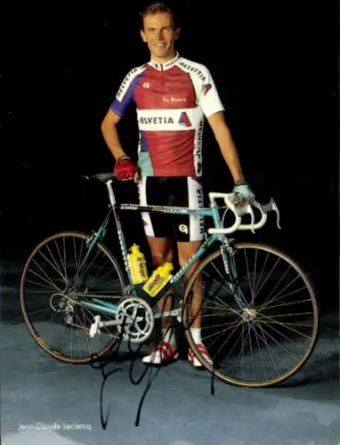 Ak Radrennsportler Jean-Claude Leclercq, Autogramm