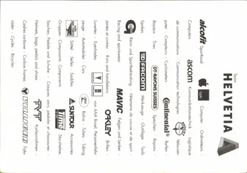 Ak Radrennsportler Jean-Claude Leclercq, Autogramm