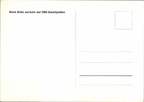 Ak Opernsänger René Kollo, Portrait