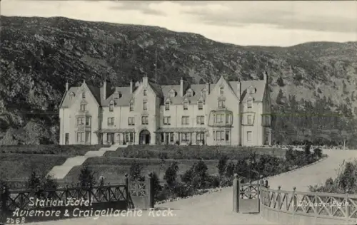 Ak Aviemore Schottland, Station Hotel, Craigellachie Rock