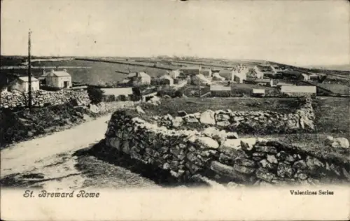 Ak Saint Breward Rowe Cornwall England, Totale, Häuser