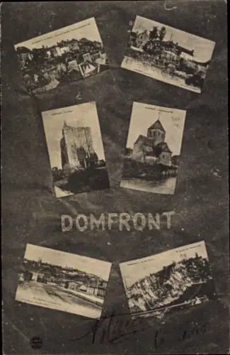 Ak Domfront Orne, Teilansichten, Kirche