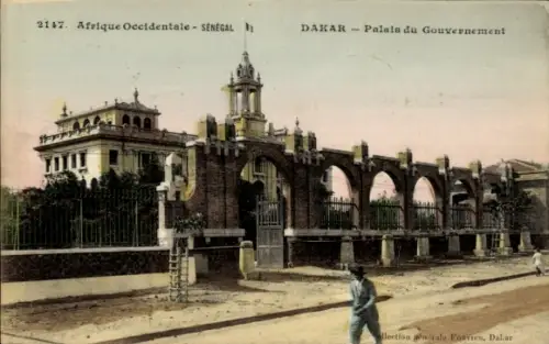 Ak Dakar Senegal, Palais du Gouvernement,  Senegal, farbig