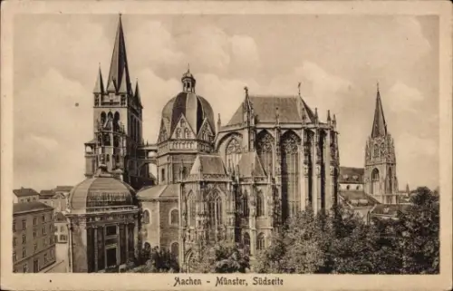 Ak Aachen in Nordrhein Westfalen, Münster, Südseite