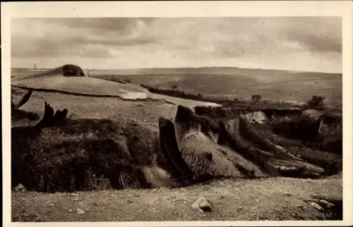 Ak Douaumont Lothringen Meuse, Fort Vaux,  Artillerie-Observatorium, Trümmer einer zerstörten Tou