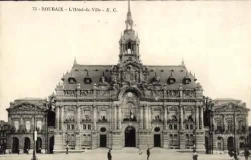 Ak Roubaix Nord, Rathaus von  , E. C.
