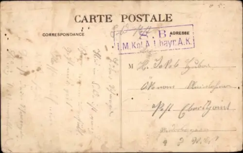 Ak Blamont Doubs, Grande Rue