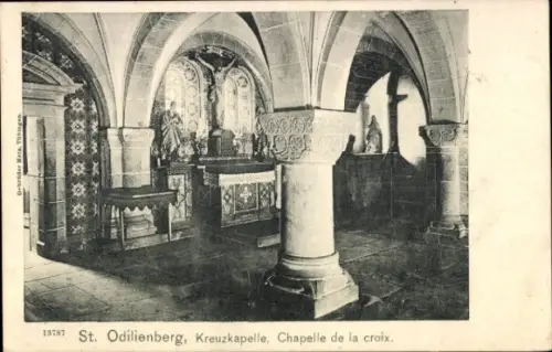 Ak Obernai Elsass Bas Rhin, Odilienberg Mont Sainte Odile, Kreuzkapelle